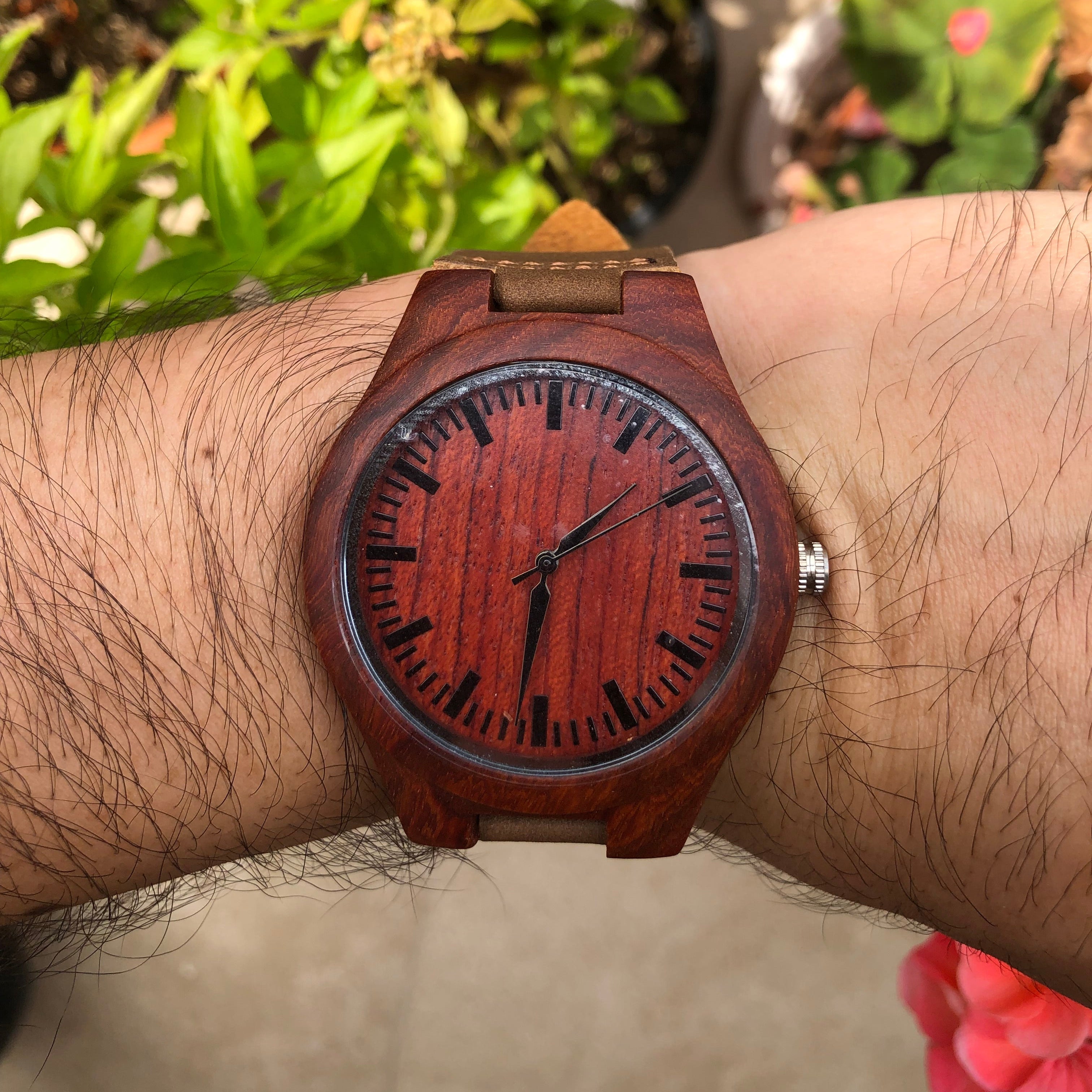 CURITIBA // Reloj de Madera y Cuero