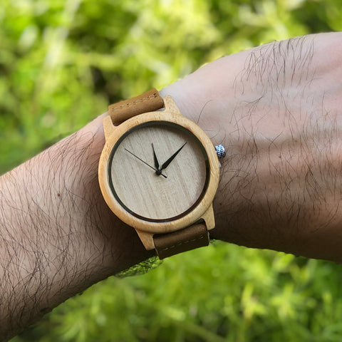 SEOUL // Reloj de Madera y Cuero