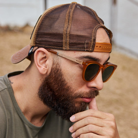I WANT IT ALL - CARAMEL TRANSLUCENT // Gafas de Sol con Madera