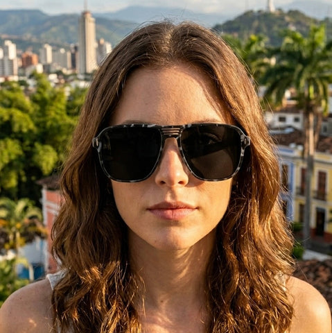 LET THERE BE ROCK - BLACK MARBLE // Gafas de Sol con Madera