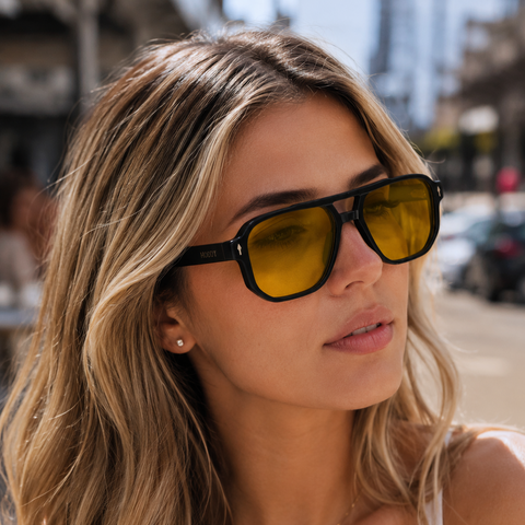 HIGH VOLTAGE - BLACK // Gafas de Sol con Madera