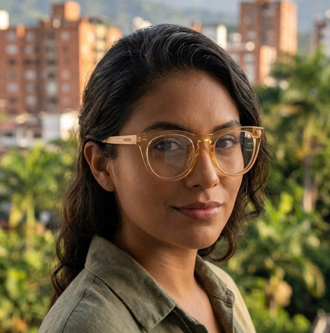 I WANT IT ALL - HONEY TRANSLUCENT // Gafas de Sol con Madera