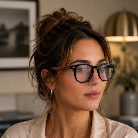 TAKE IT EASY - BLACK // Gafas de Sol con Madera
