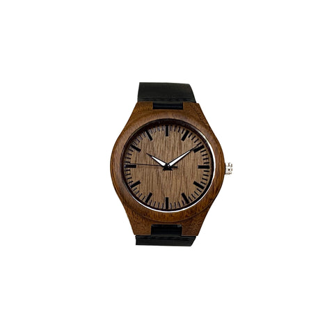 COCHABAMBA // Reloj de Madera y Cuero